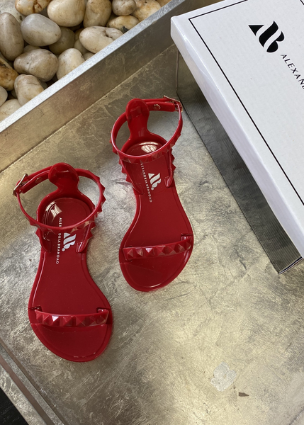Red Jelly Shoes 